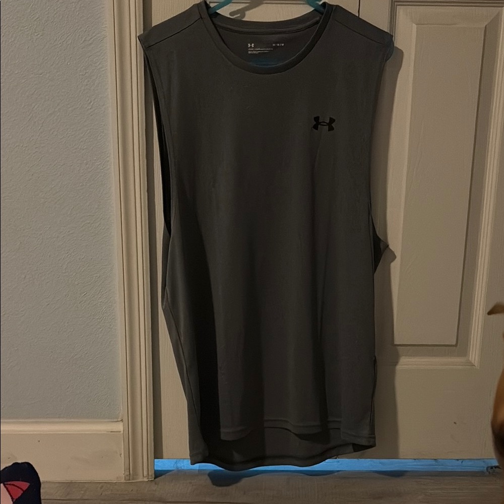 Under Armour Gray Velocity Muscle Tank